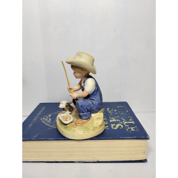 Vintage Denim Days, Homco Figurine 1504  Danny After Chores, - Picture 4 of 6